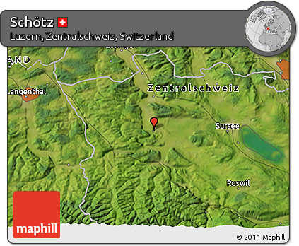 Satellite 3D Map of Schötz