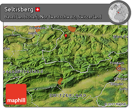 Satellite 3D Map of Seltisberg