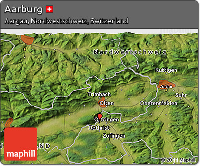 Satellite 3D Map of Aarburg