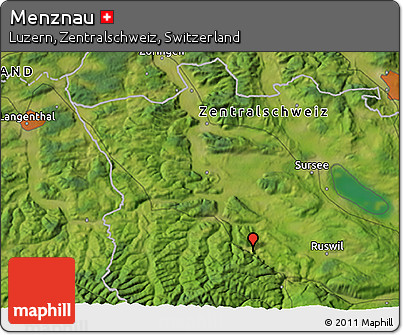 Satellite 3D Map of Menznau