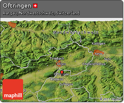 Satellite 3D Map of Oftringen