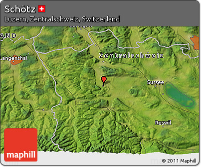 Satellite 3D Map of Schötz