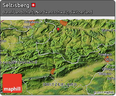 Satellite 3D Map of Seltisberg