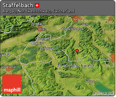 Satellite 3D Map of Staffelbach