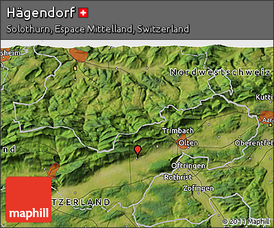 Satellite 3D Map of Hägendorf