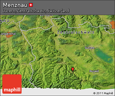 Satellite 3D Map of Menznau
