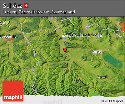 Satellite 3D Map of Schötz