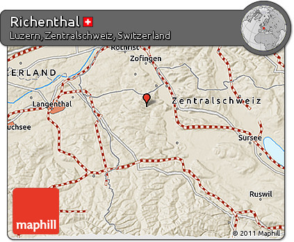 Shaded Relief 3D Map of Richenthal