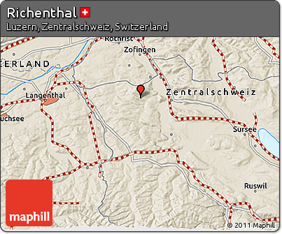 Shaded Relief 3D Map of Richenthal