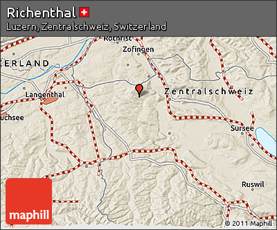 Shaded Relief 3D Map of Richenthal