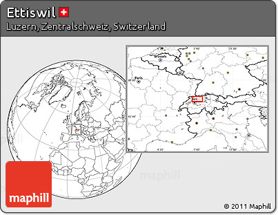 Blank Location Map of Ettiswil