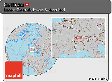 Gray Location Map of Gettnau