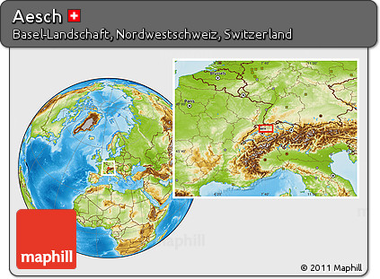Physical Location Map of Aesch