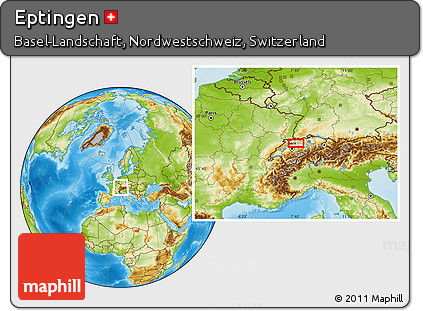 Physical Location Map of Eptingen