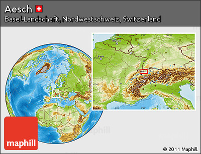 Physical Location Map of Aesch