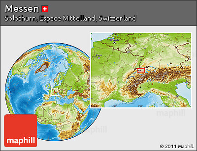 Physical Location Map of Messen