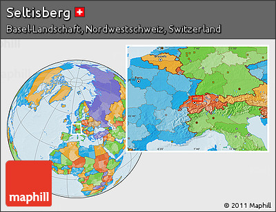 Political Location Map of Seltisberg