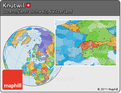 Political Location Map of Knutwil