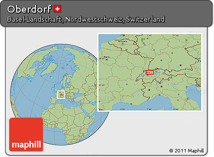 Savanna Style Location Map of Oberdorf