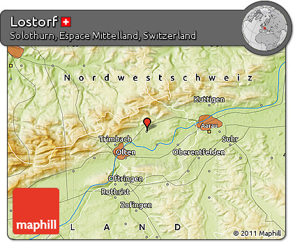 Physical Map of Lostorf