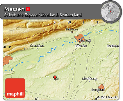 Physical Map of Messen