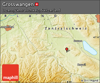 Physical Map of Grosswangen
