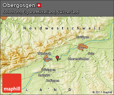 Physical Map of Obergösgen