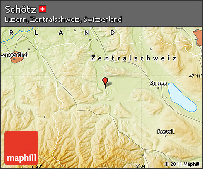 Physical Map of Schötz