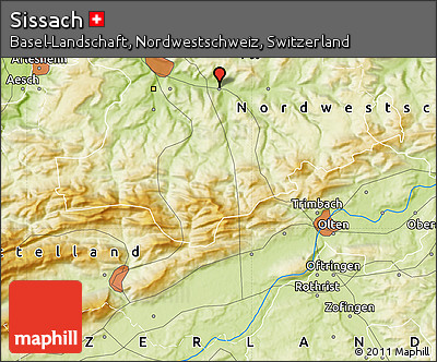 Physical Map of Sissach