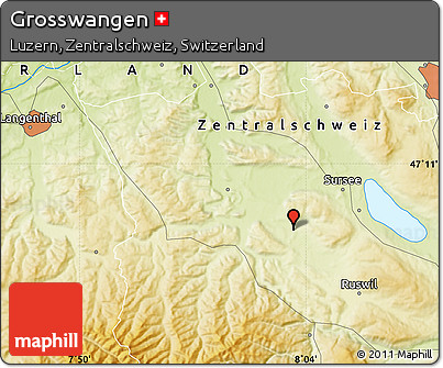 Physical Map of Grosswangen