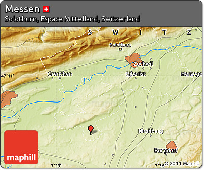 Physical Map of Messen