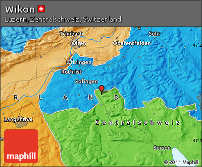 Political Map of Wikon