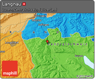 Political Map of Langnau