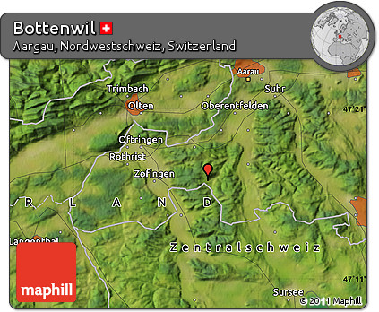 Satellite Map of Bottenwil