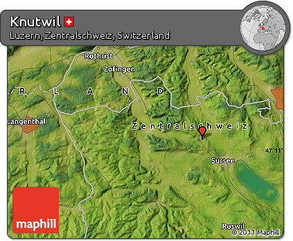 Satellite Map of Knutwil