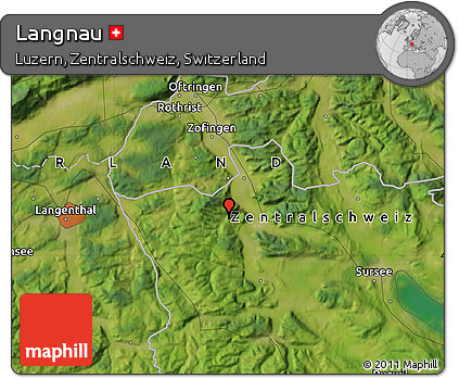 Satellite Map of Langnau
