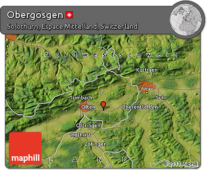 Satellite Map of Obergösgen