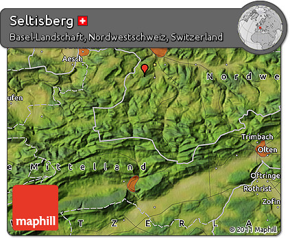 Satellite Map of Seltisberg