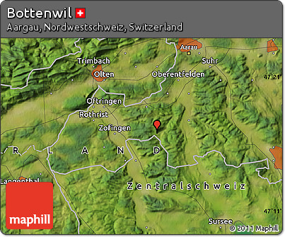 Satellite Map of Bottenwil