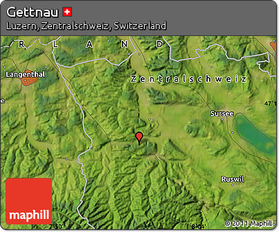 Satellite Map of Gettnau