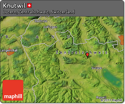 Satellite Map of Knutwil