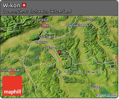 Satellite Map of Wikon