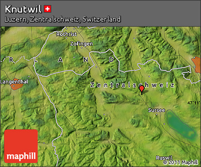 Satellite Map of Knutwil
