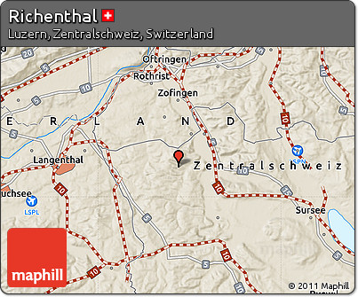 Shaded Relief Map of Richenthal