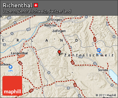 Shaded Relief Map of Richenthal