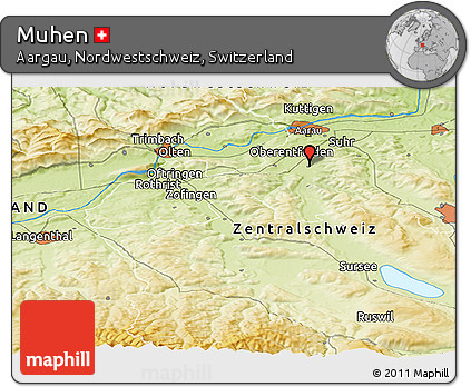 Physical Panoramic Map of Muhen