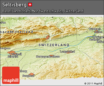 Physical Panoramic Map of Seltisberg