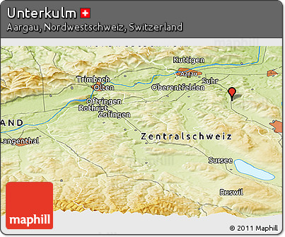 Physical Panoramic Map of Unterkulm