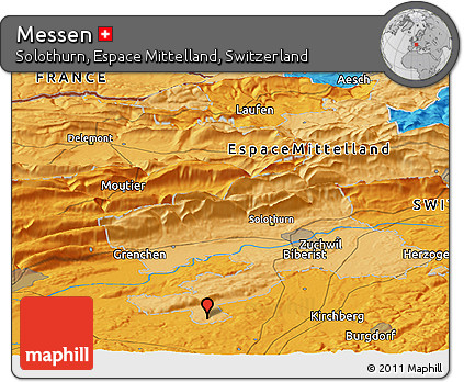 Political Panoramic Map of Messen