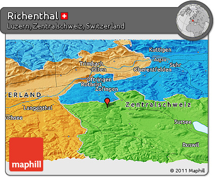 Political Panoramic Map of Richenthal